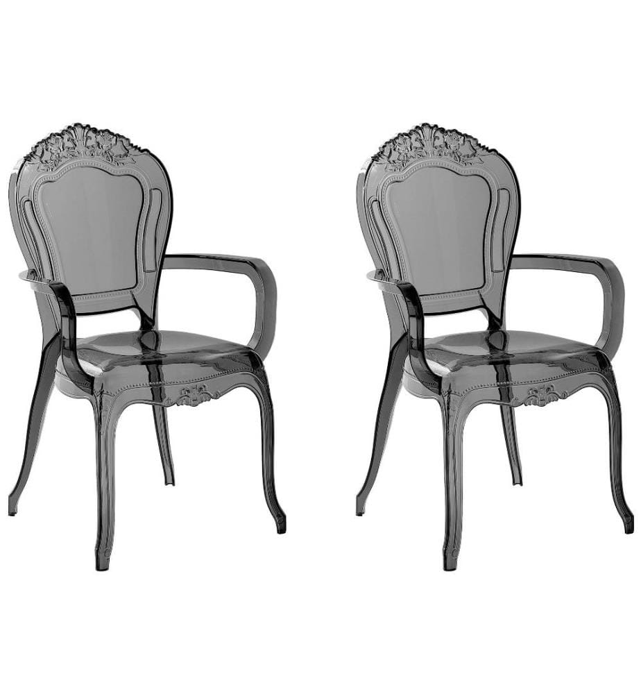 Lot de 2 chaises de salle à manger VERMONT Noir