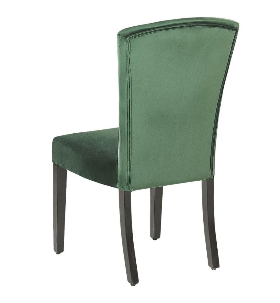 Lot de 2 Chaises Tapissées en Velours Vert de Qualité Confort d'Assise Optimal et Élégance pour Salle à Manger Rétro Glamour