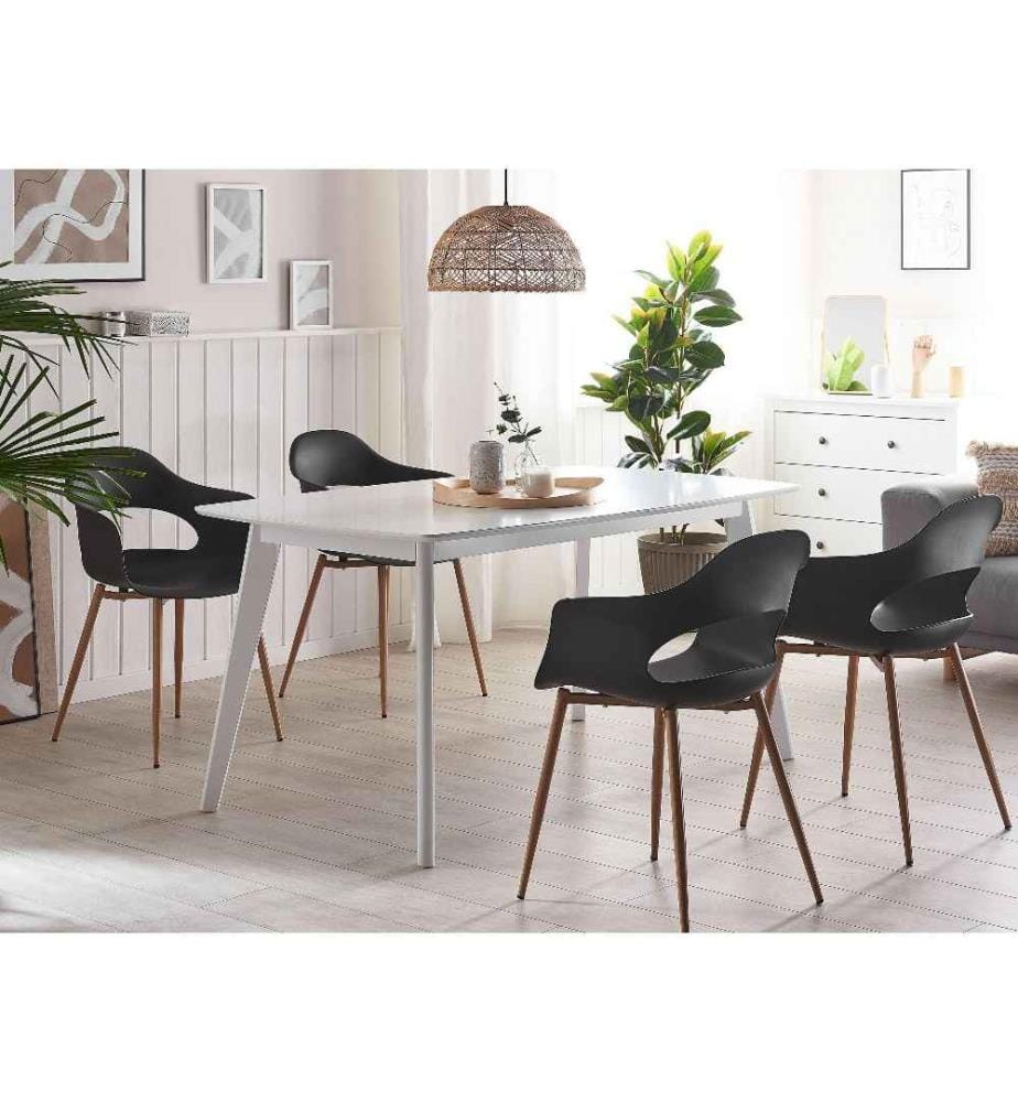 Esszimmerstuhl 2er Set UTICA Schwarz