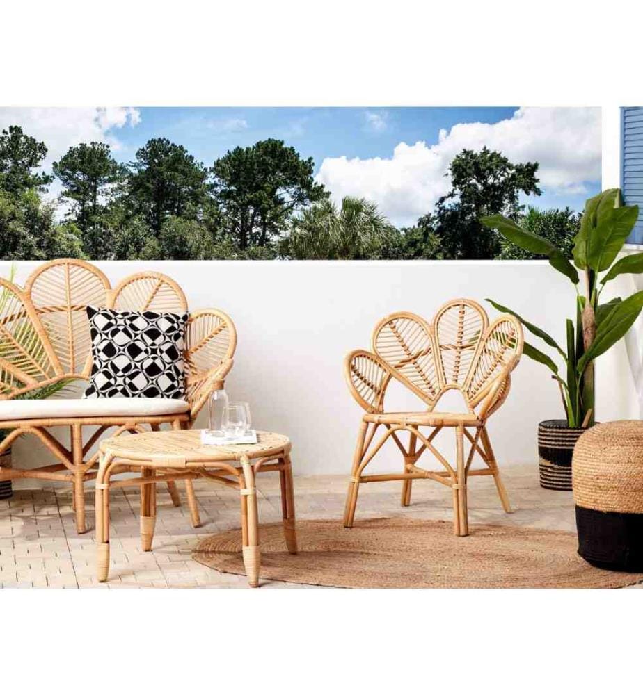 Chaise paon FLORENTINE II Rotin Naturel