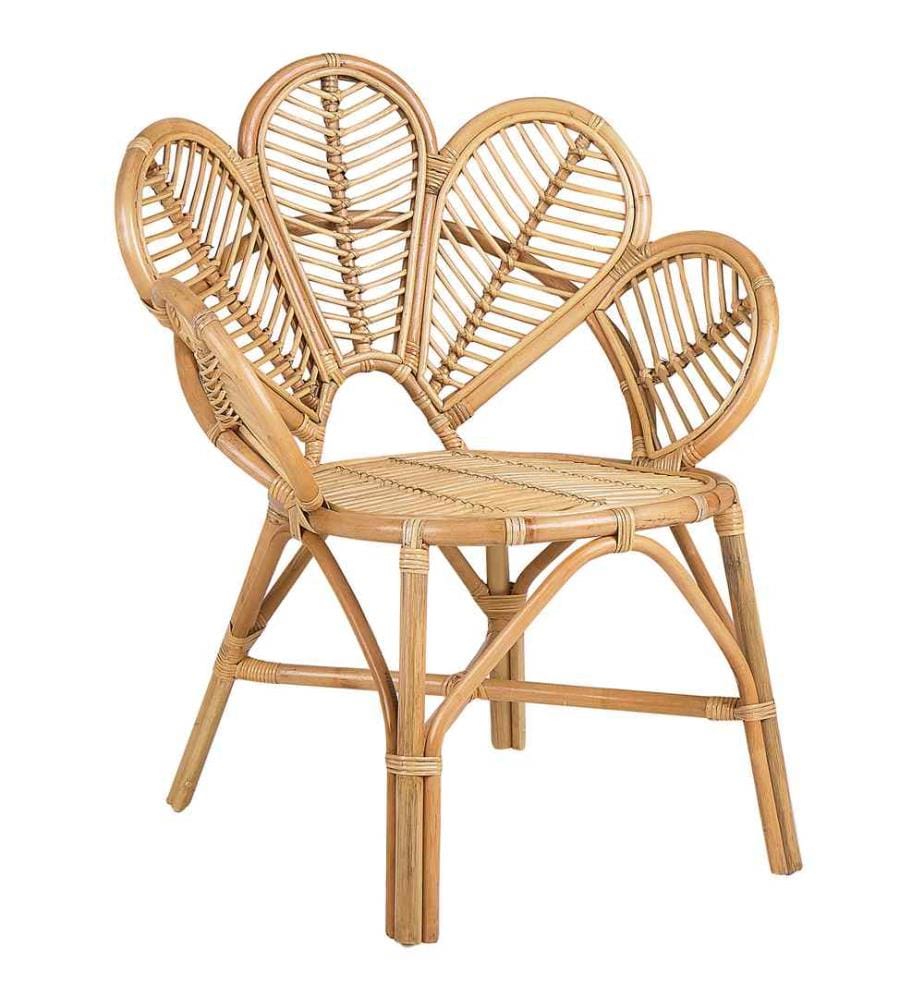 Chaise paon FLORENTINE II Rotin Naturel