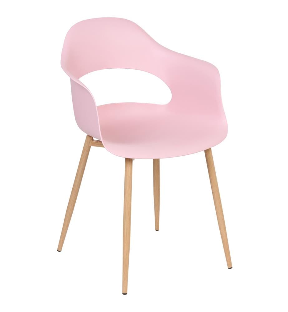 Lot de 2 chaises de salle à manger UTICA Rose