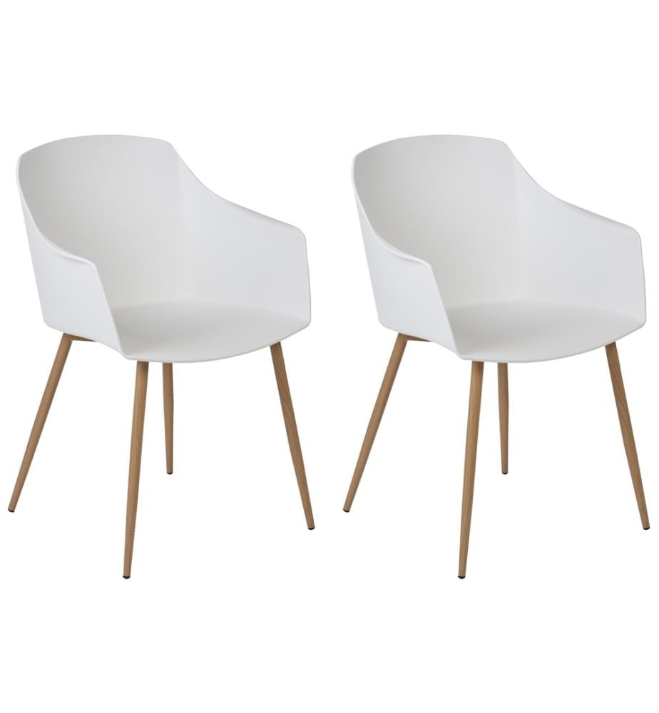 Esszimmerstuhl 2er Set FONDA II Weiss