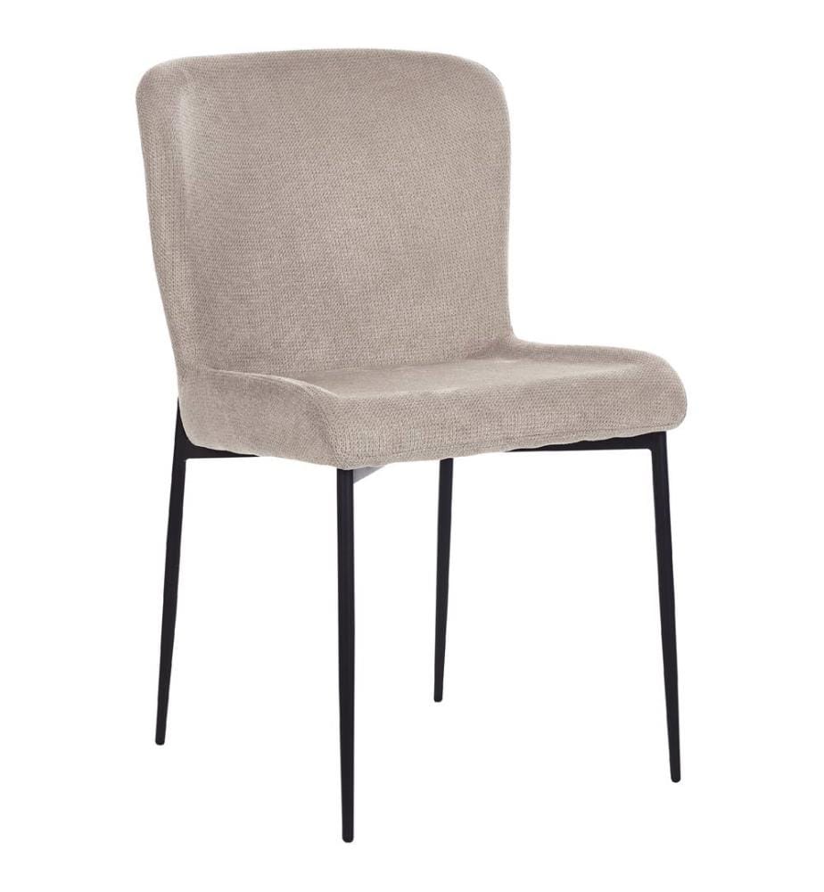 Set of 2 Dining Chairs ADA Fabric Taupe