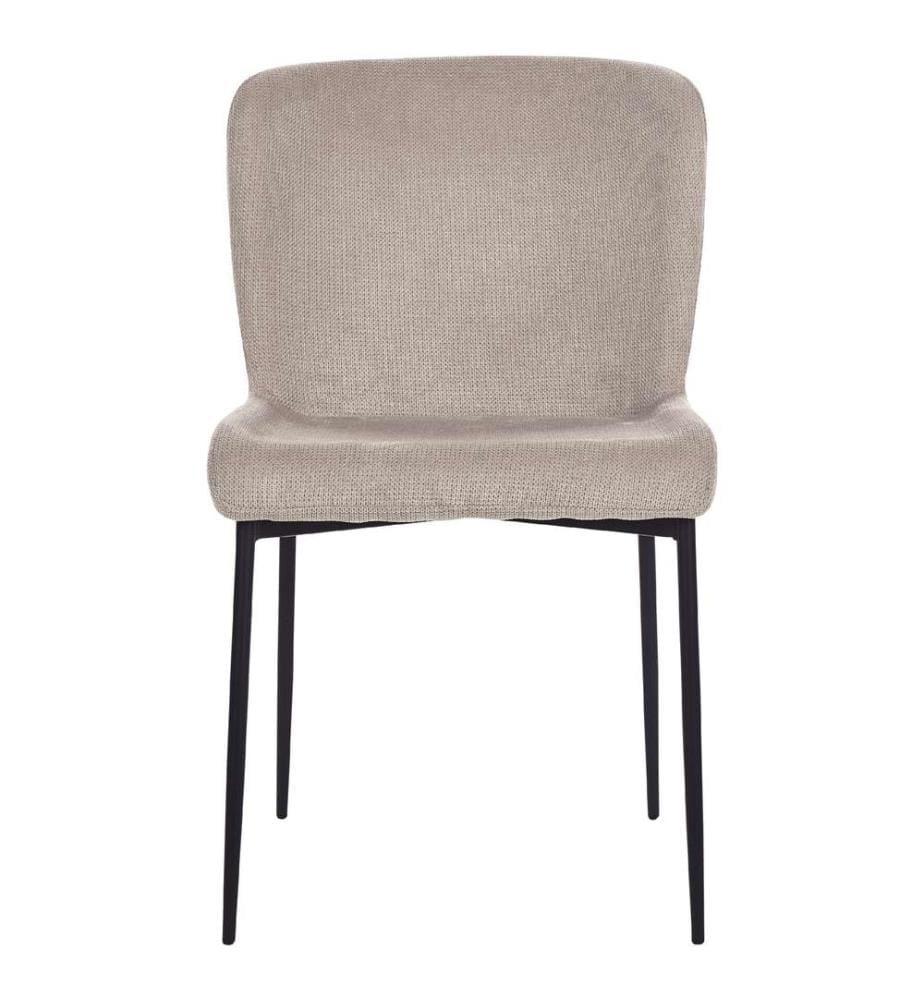 Set of 2 Dining Chairs ADA Fabric Taupe