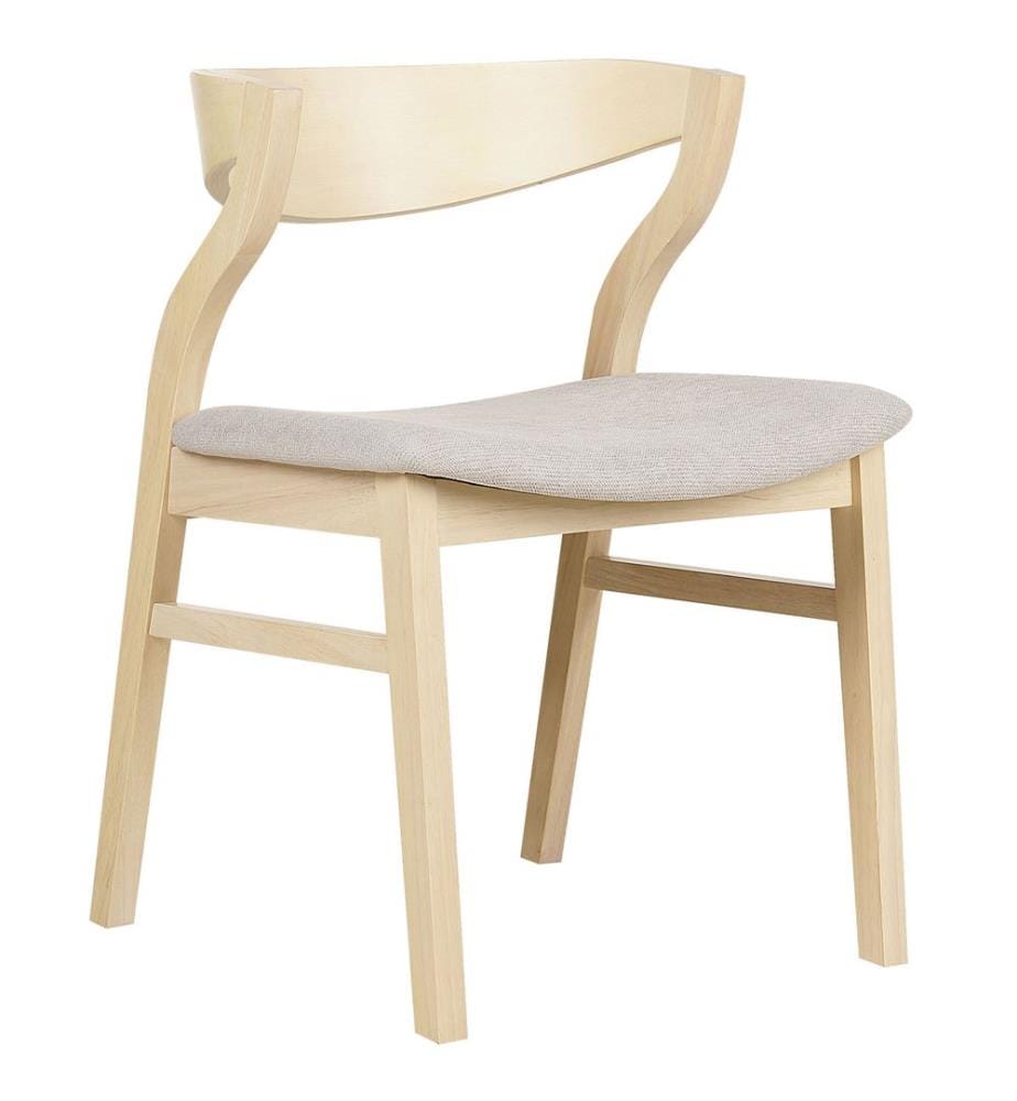 Lot de 2 chaises de salle à manger MAROA Bois Beige