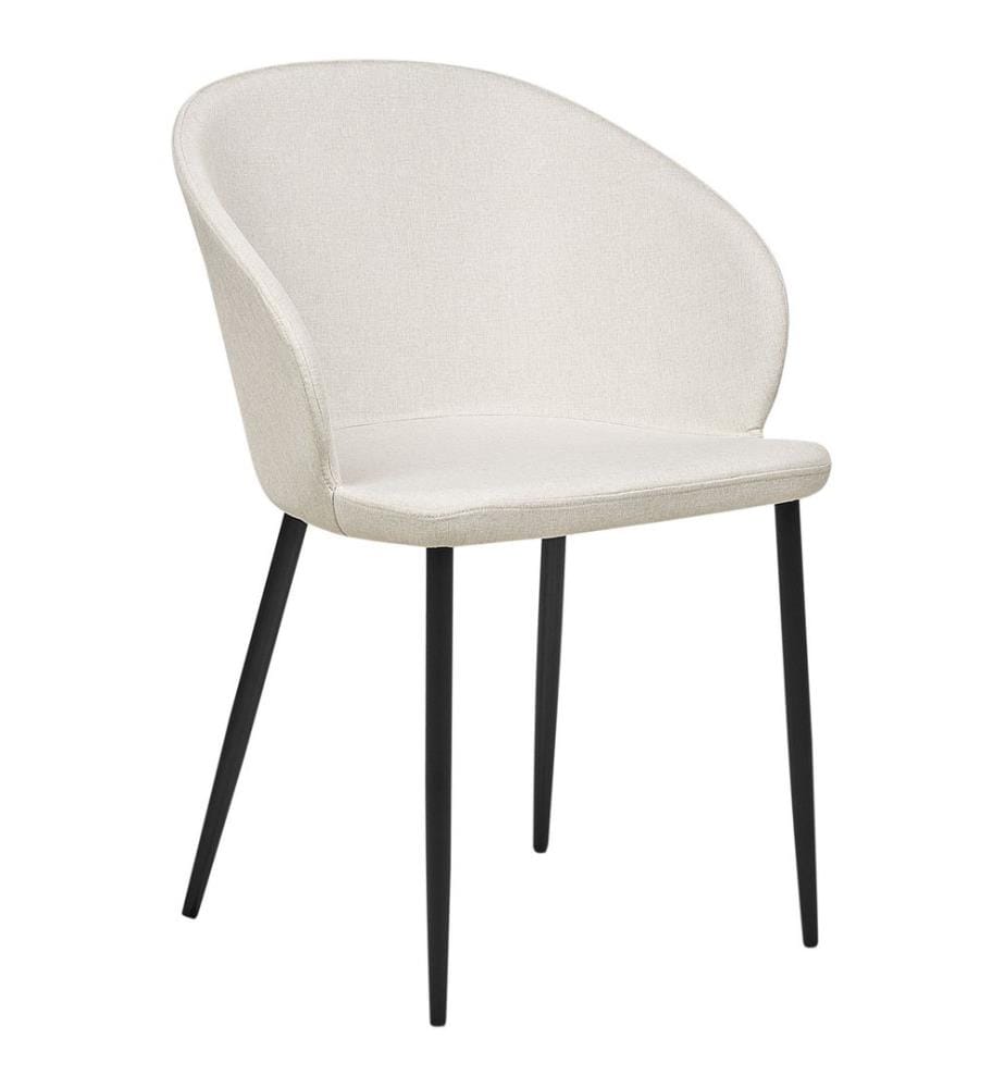 Esszimmerstuhl 2er Set MASON Stoff Hellbeige