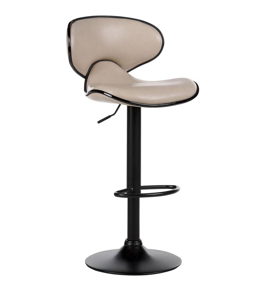 Set mit 2 Barstühlen CONWAY Kunstleder drehbar Hellbeige