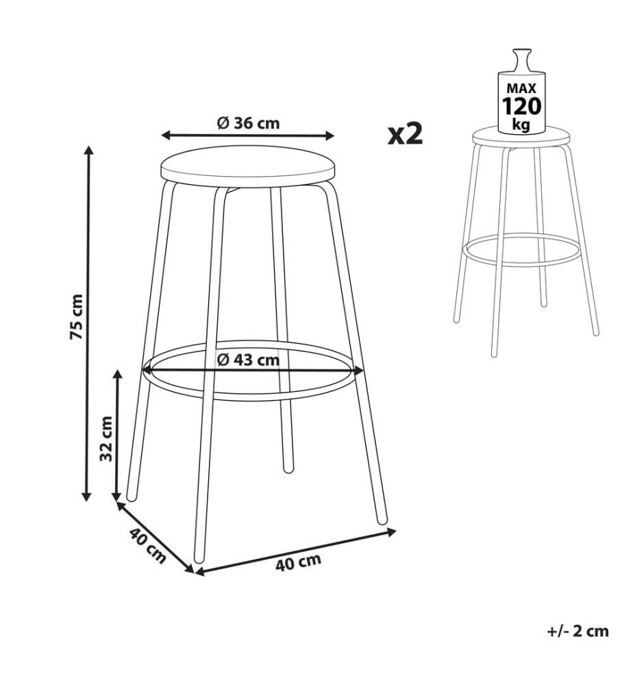 Lot de 2 Tabourets de Bar Vert Émeraude en Velours avec Repose-Pieds Chaise de Cuisine