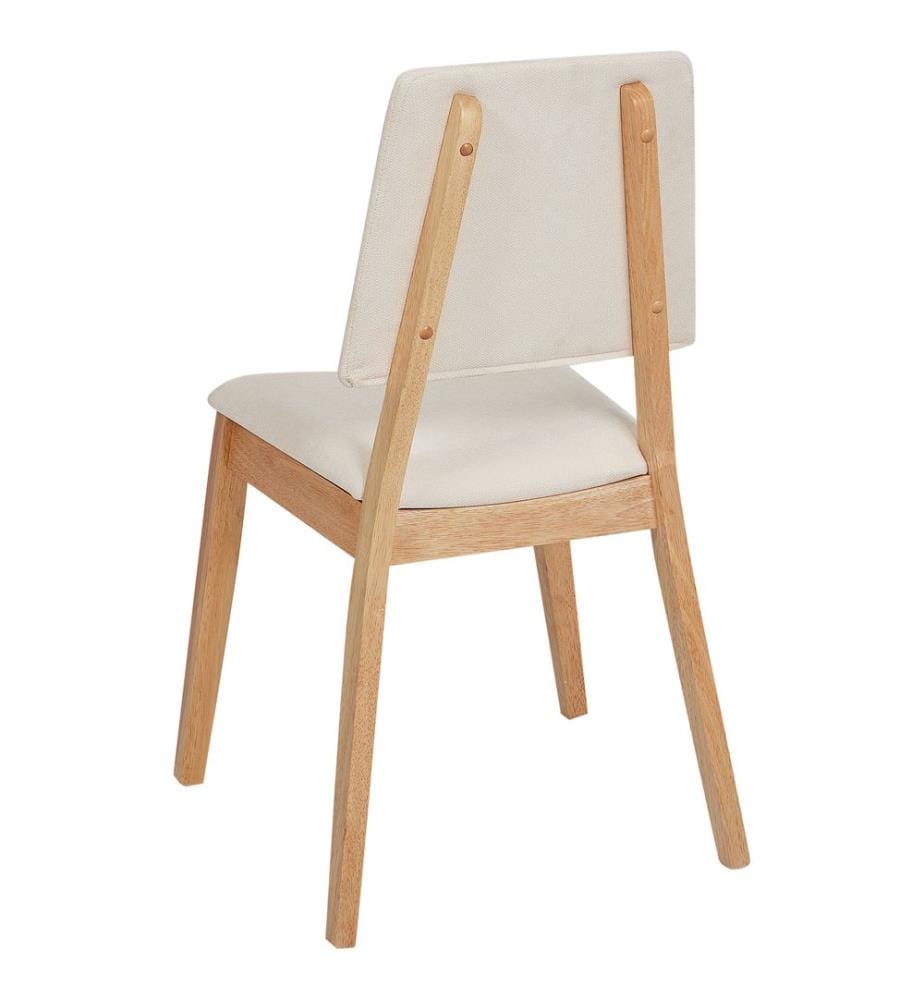 Esszimmerstuhl 2er Set MERRILL Holz Hellbeige