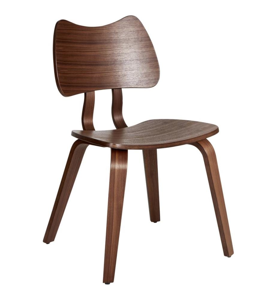 Esszimmerstuhl 2er Set DIANA Holz Braun