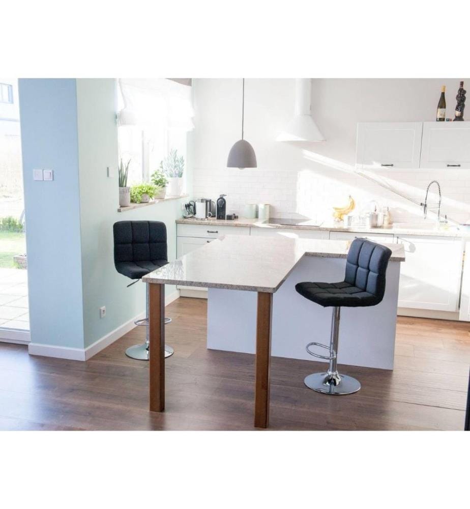Lot de 2 chaises de bar MARION Noir