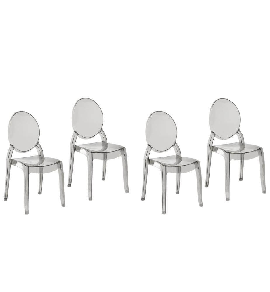 Lot de 4 chaises de salle à manger MERTON Noir