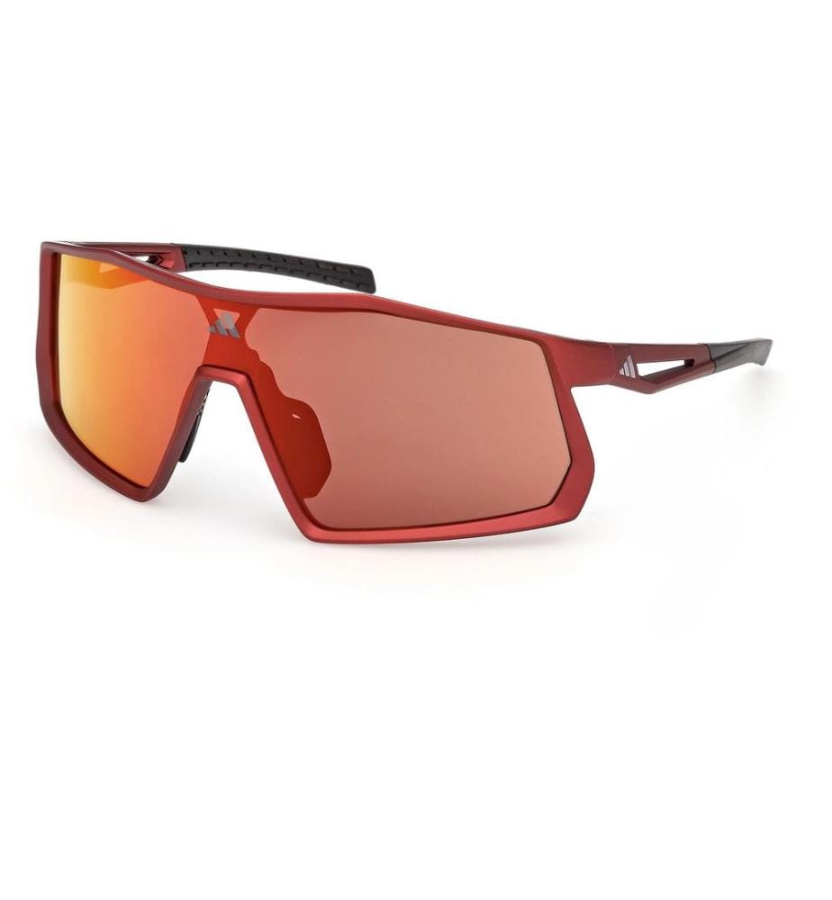 Adidas - Kentro SP0123 Lunettes de soleil Matte Red, Roviex Mirror