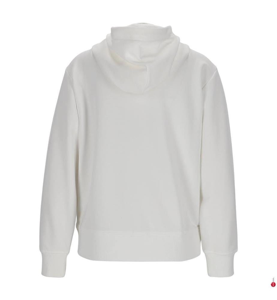 Sweat à capuche zippé Shield - Écru / Blanc Cassé