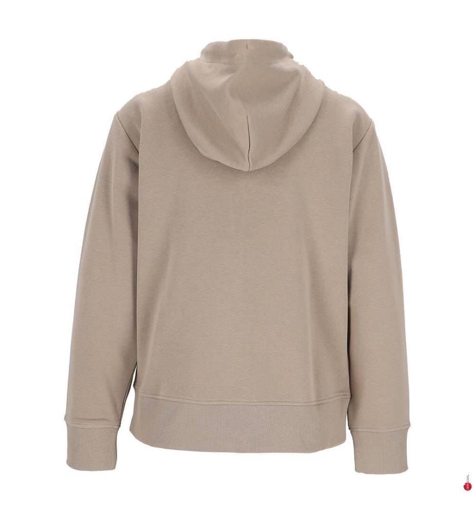 Sweat à capuche zippé Shield - Beige Taupe