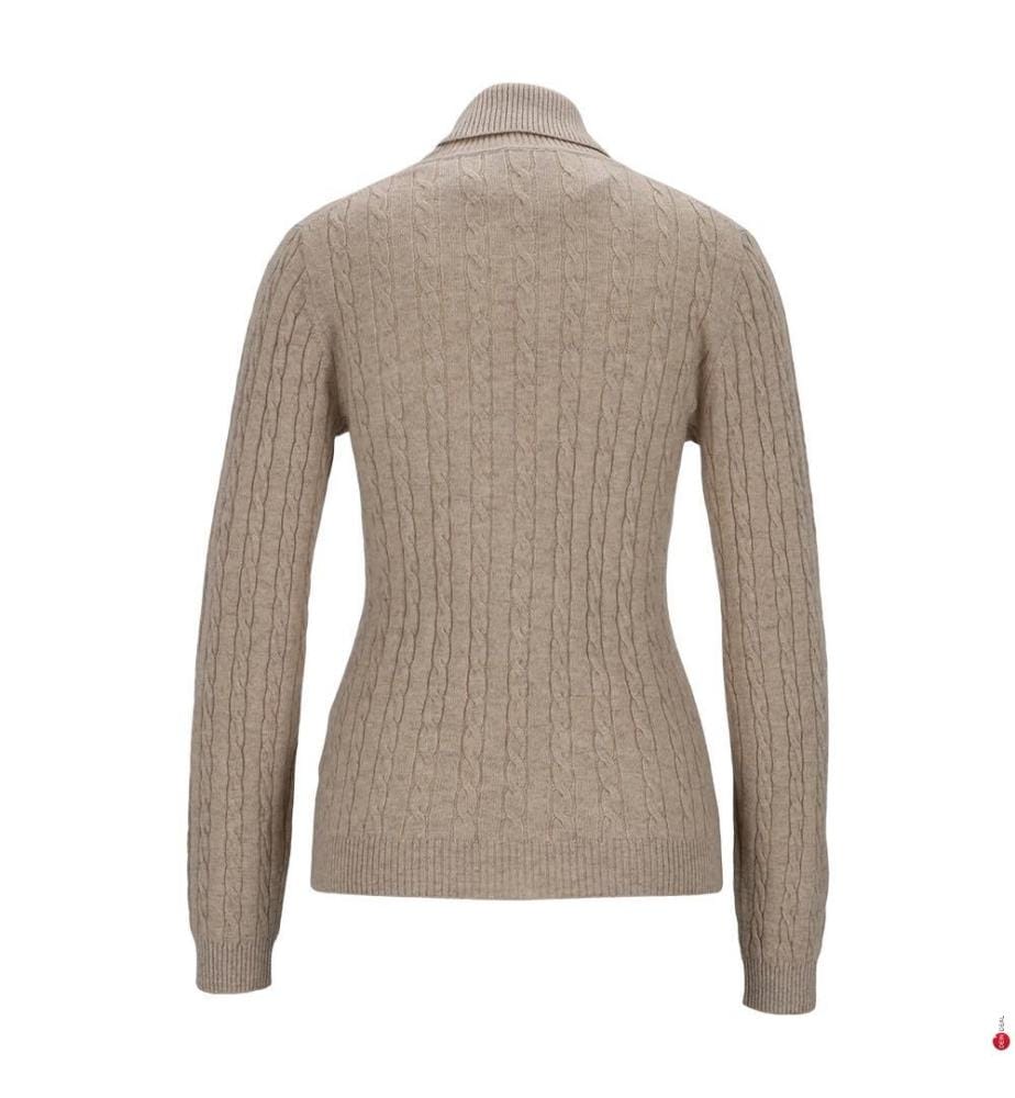 Rollkragenpullover – Beige 
