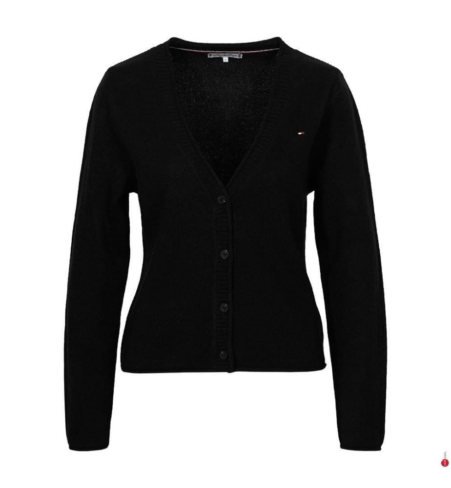 Woll-Cardigan - Schwarz