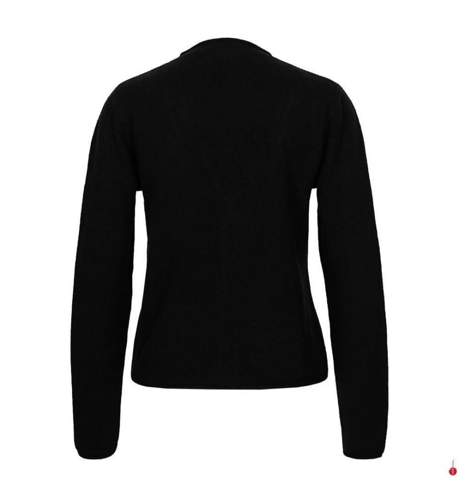 Woll-Cardigan - Schwarz