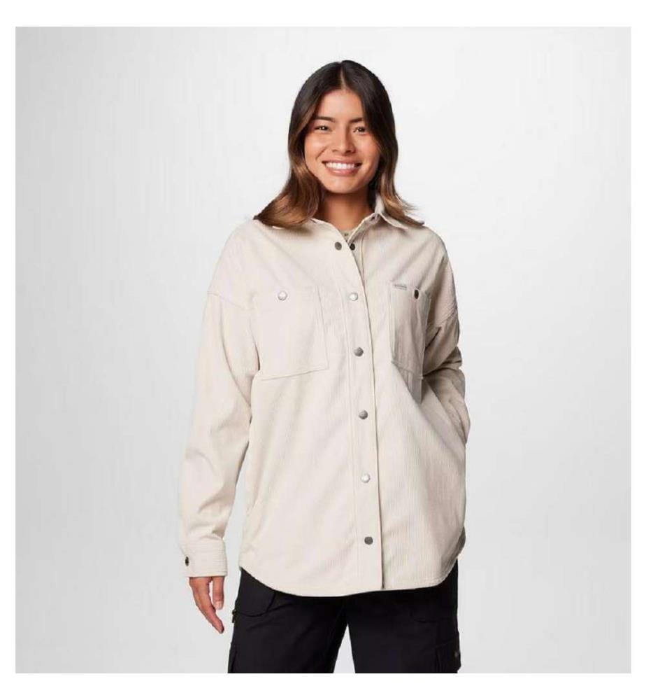 Überhemd aus Cord Blue Point Creek - Hellbeige