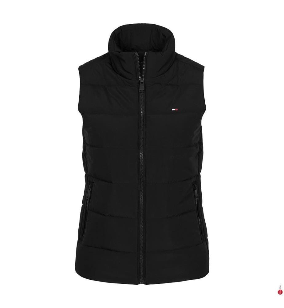 Sleeveless puffer jacket - Black