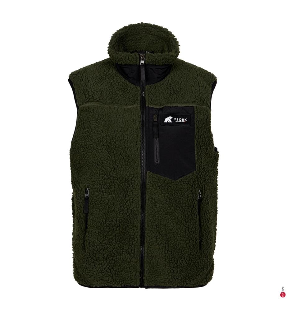 Fleece Pilatus MC Sleeveless Down Jacket - Green