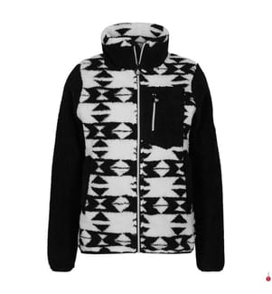 Arthur Fleecejacke - Schwarz und Weiss