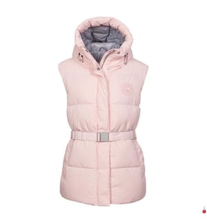 Sleeveless Quilted Jacket Rayla - Light Pink
