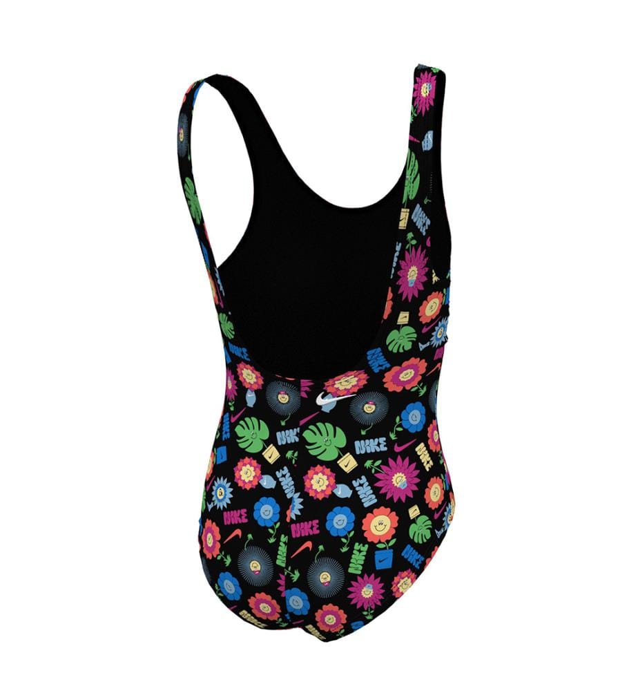 Maillot de Bain Garden Party à dos en U - Noir