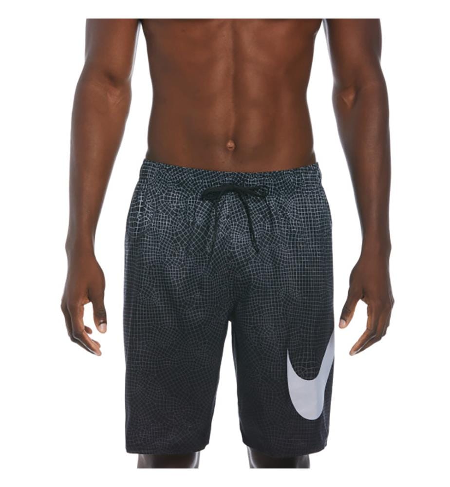 Short de Bain Volley Grid Swoosh Breaker 9" - Noir