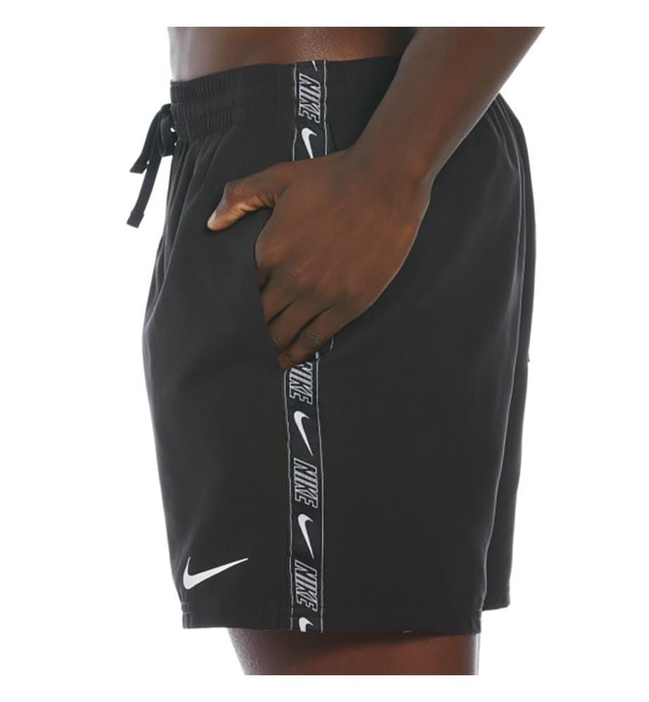 Short de Bain Volley 5" Logo Tape - Noir