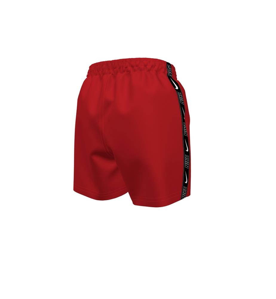 Volleyball Badeshorts 4" Logo Tape - University Red