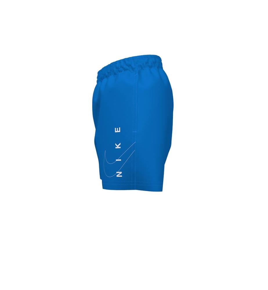 Short de Bain Volley 4" Split Logo - Photo Blue