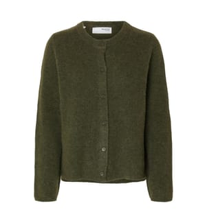 Strickjacke - Olive Kalamata meliert