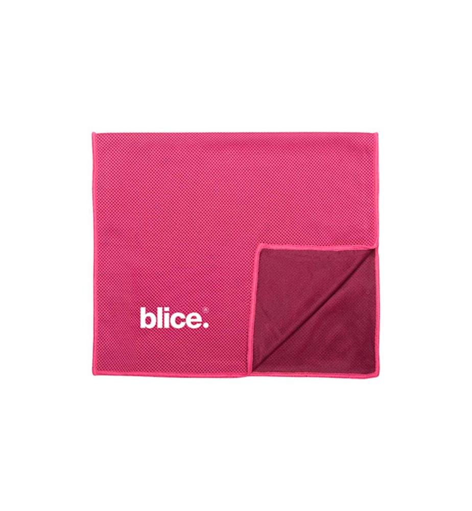 3er-Set Abkühlungshandtücher 100 x 30 cm - Blau, Rosa und Grün