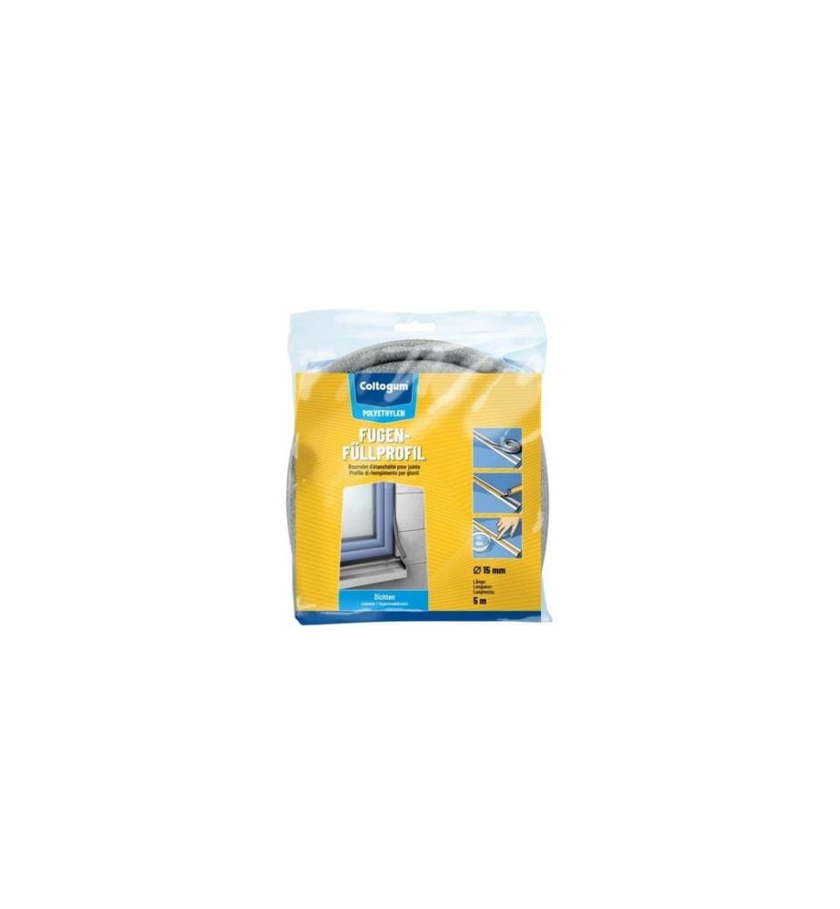 Coltogum - Profilé de remplissage de joint 6 mm x 100 m, gris