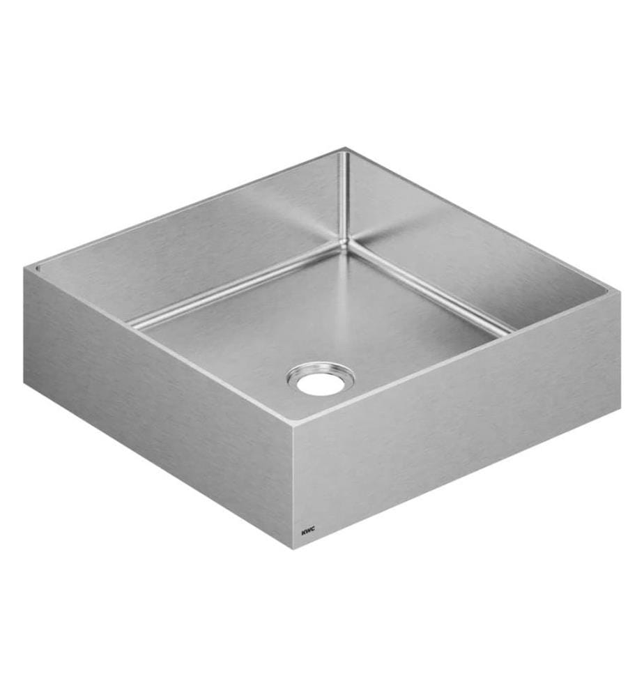 KWC - Edelstahlbecken design 400 x 400 mm