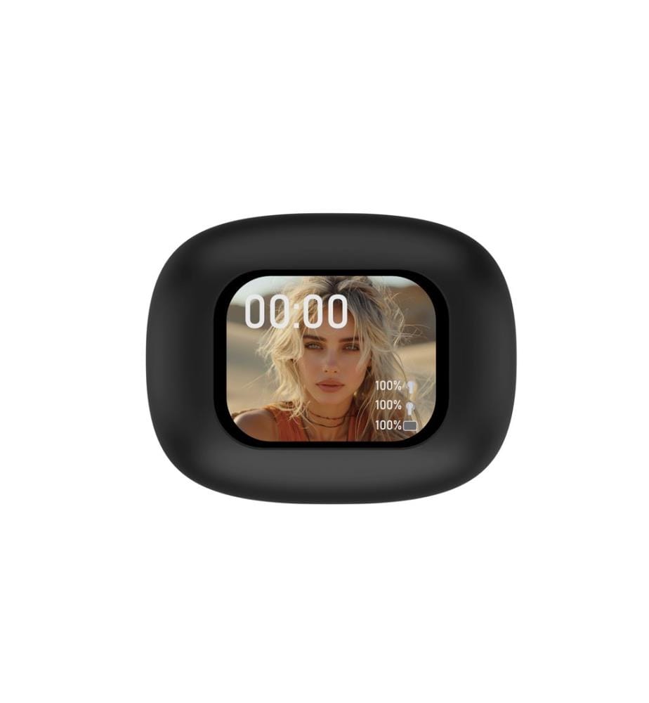 Écouteurs TWS Bolaris LCD Bluetooth 5.4 - Modèle Madrid - Coloris Noir