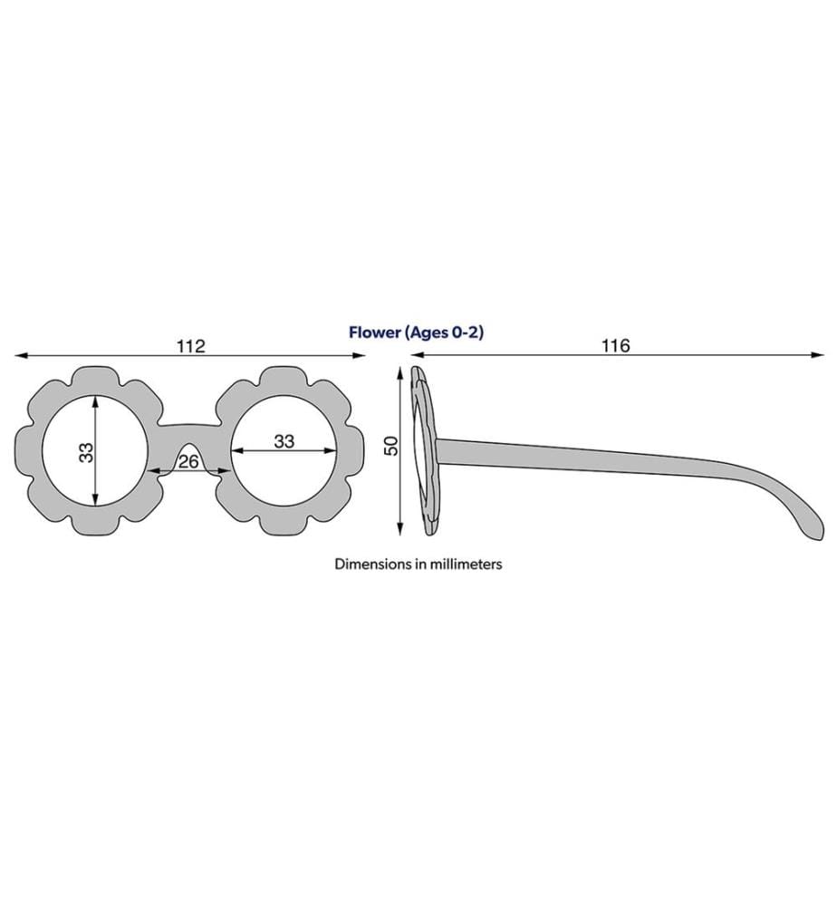 Lunettes de soleil aux verres polarisés Flower Peachy Keen 0-2 ans