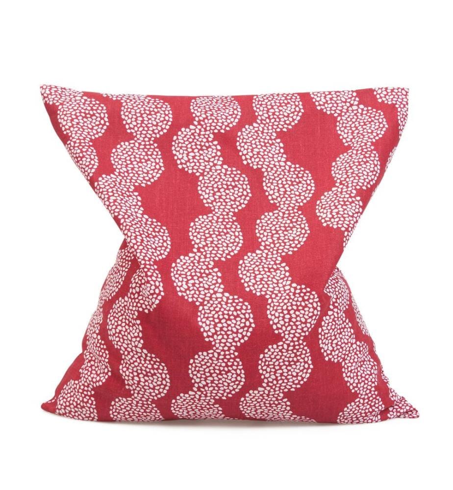 Coussin noyaux cerises Palma Spot rouge