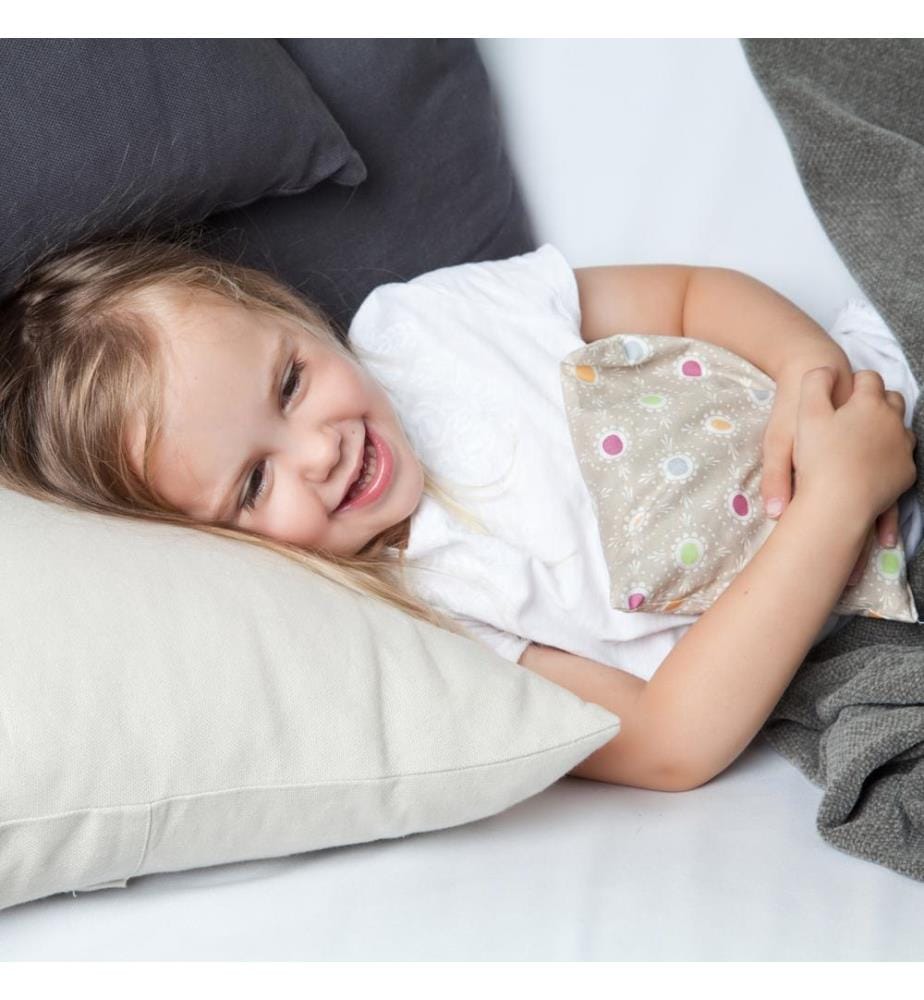 Coussin avec noyaux de cerises Lollipop beige