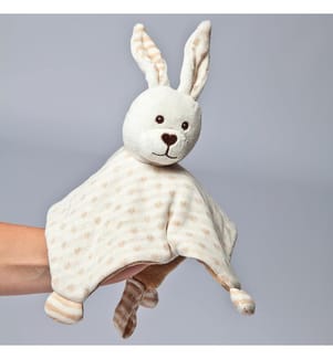 Doudou en tissu lapin BIO