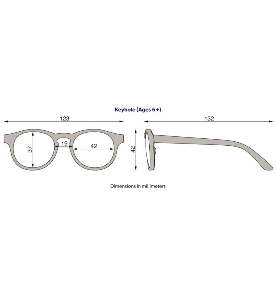 Lunettes de soleil aux verres polarisés Keyhole Pretty in Pink 6-10 ans