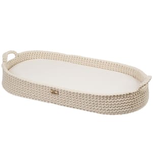 Panier à langer en coton avec matelas naturel
