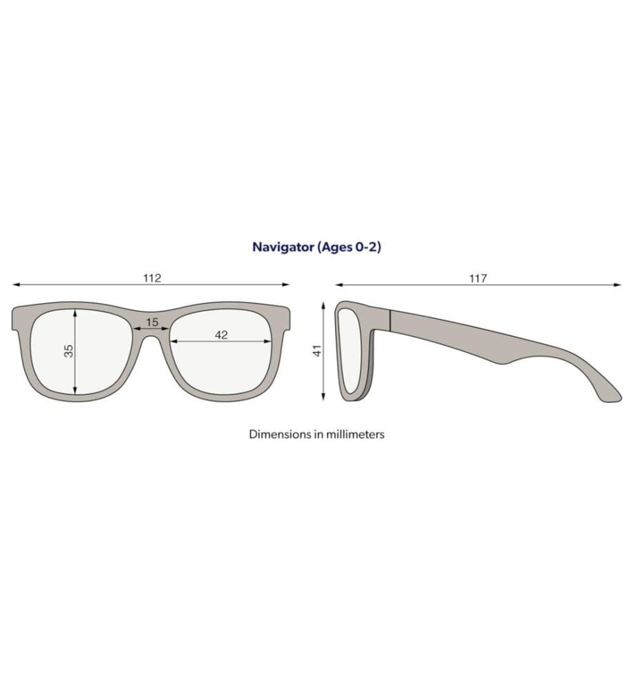 Lunettes de soleil aux verres polarisés Navigator Jet Black 0-2 ans