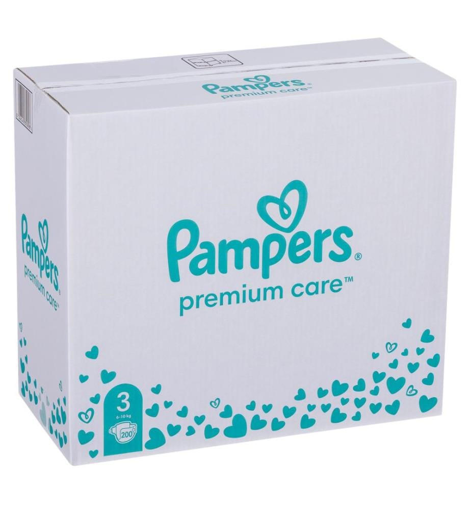 Pampers Premium Care Taille 3 200 pièces
