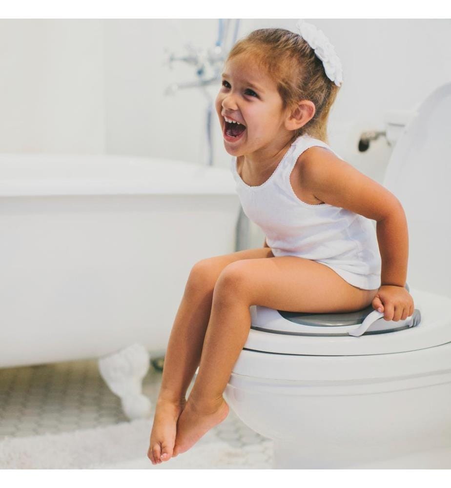 Réducteur de toilette avec poignées weePOD gris