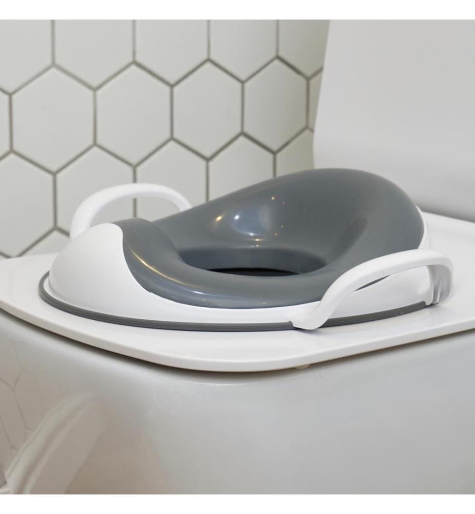Réducteur de toilette avec poignées weePOD gris