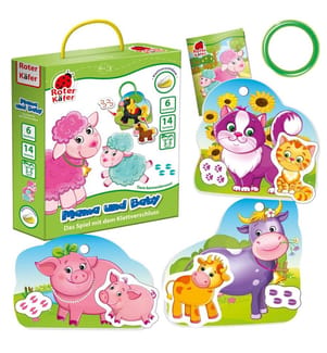Jeu éducatif avec velcro Maman et bébé