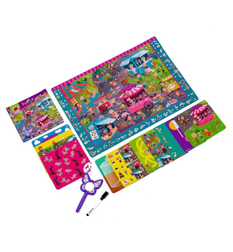 Puzzle détective Stands de Bonbons